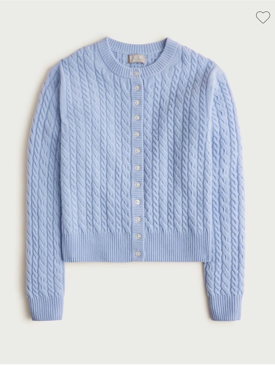 J. Crew Sweaters - J. Crew featherweight cable knit cashmere cardigan sweater brand new NWT M med